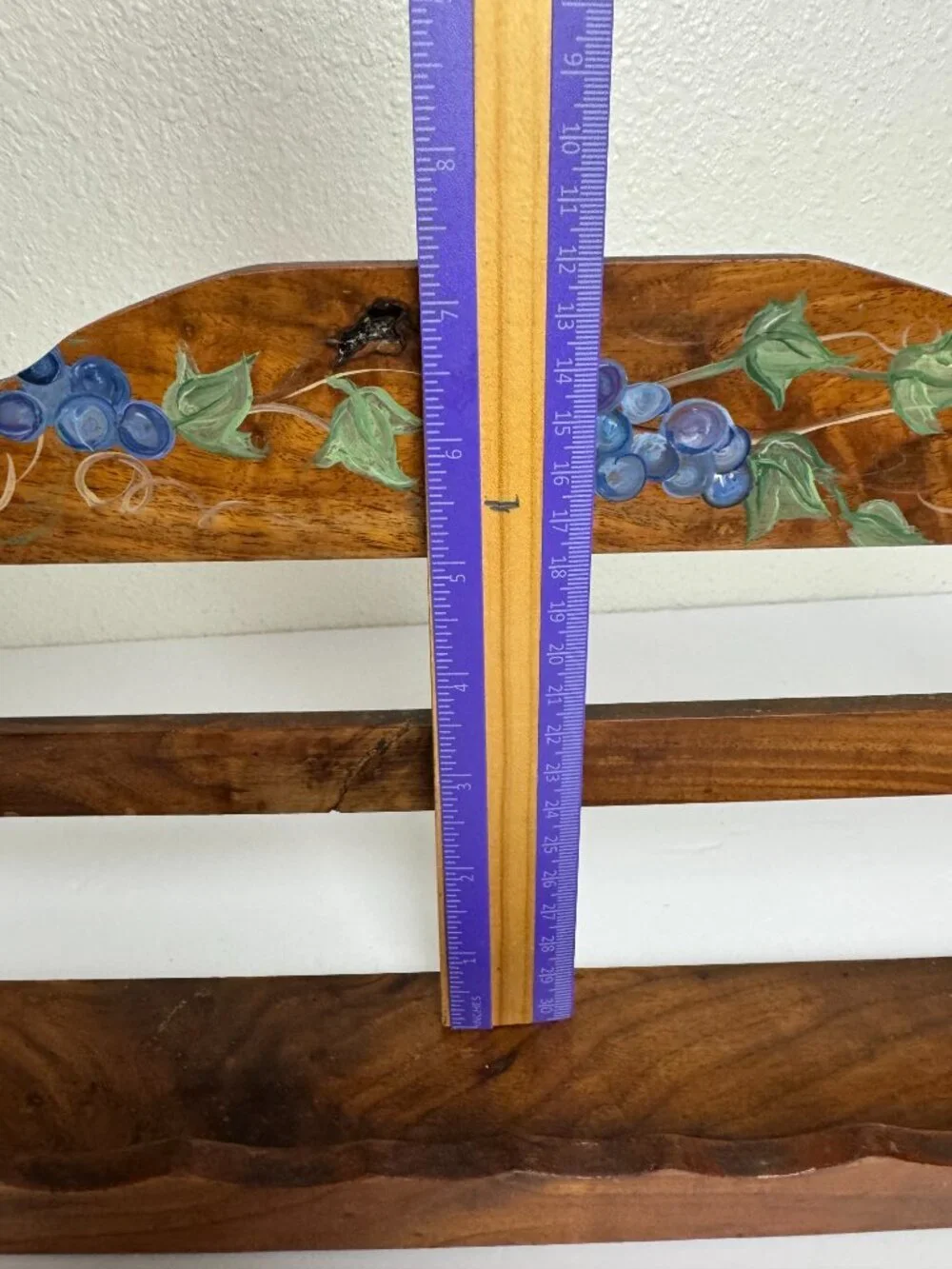 Vintage Wooden Shelf Spice Rack Display Shabby Chic Farmhouse Cottagecore
